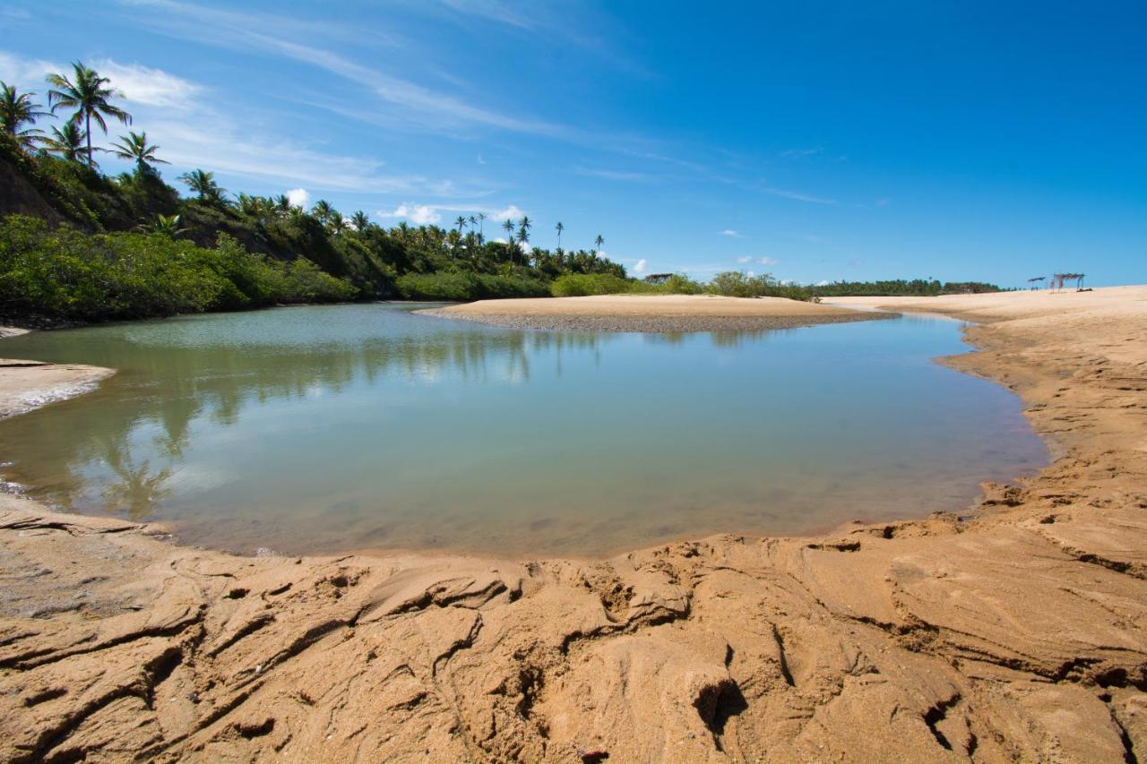 Paraiso Da Falesia Em Cumuruxatiba Com Vista Excepcional Para O Mar 빌라 외부 사진